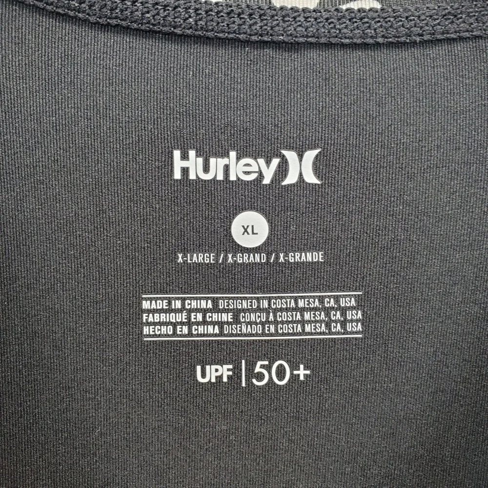 Hurley Rash Guard Swim Shirt Womens XL Multi Floral Long Sleeve Stretch UPF 50+